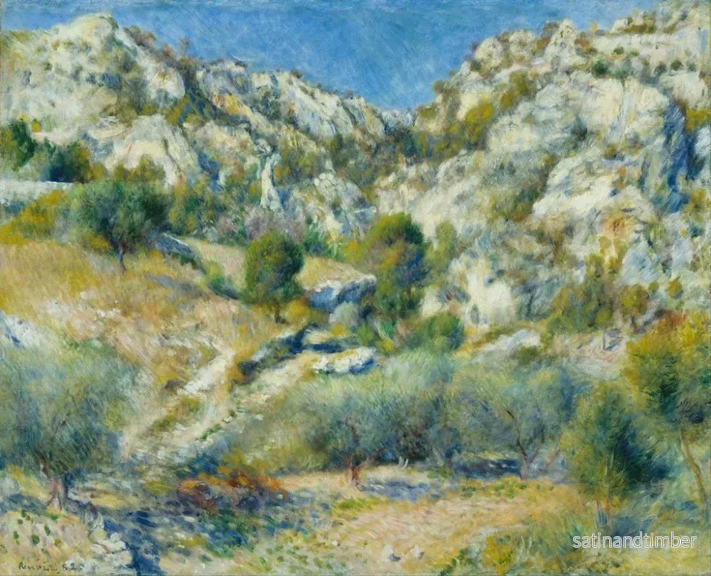 Reproduktion av målningen Rochers à l'Estaque - Pierre-Auguste Renoir - Bild 2