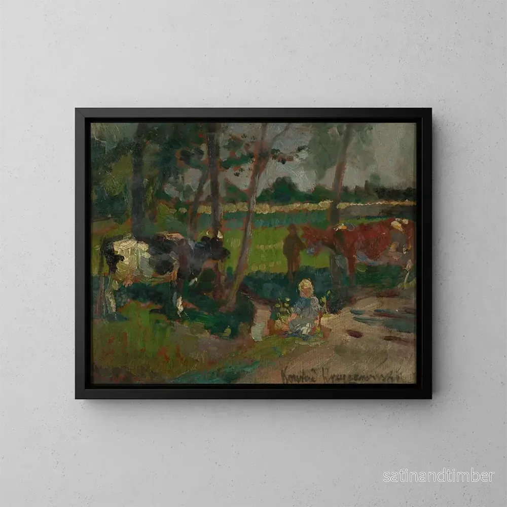 Reproduktion av målningen Landskap - Konrad Krzyżanowski