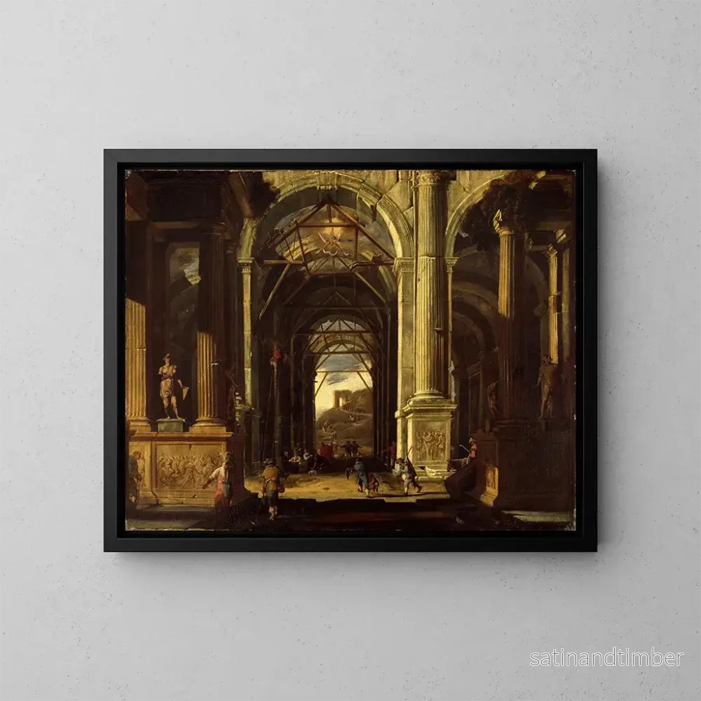 Reproduktion av målningen L'Adoration des bergers - Viviano Codazzi