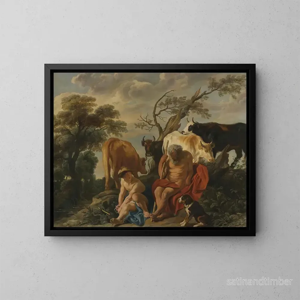 Reproduktion av målningen Mercure och Argus - Jacob Jordaens