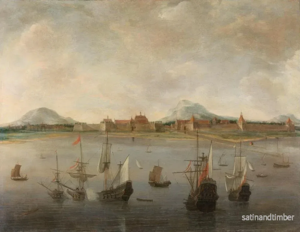 Reproduktion av målningen Vue de Batavia - Hendrick Jacobsz Dubbels - Bild 2