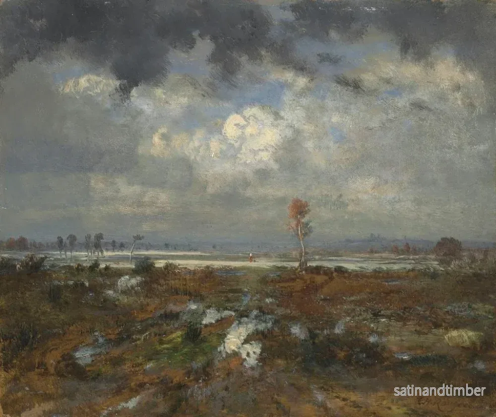 Reproduktion av målningen Vy över kullarna i Montmartre - Théodore Rousseau - Bild 2