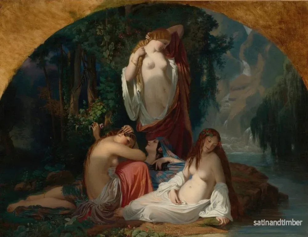 Reproduktion av målningen Les Baigneuses - Henri Lehmann - Bild 2