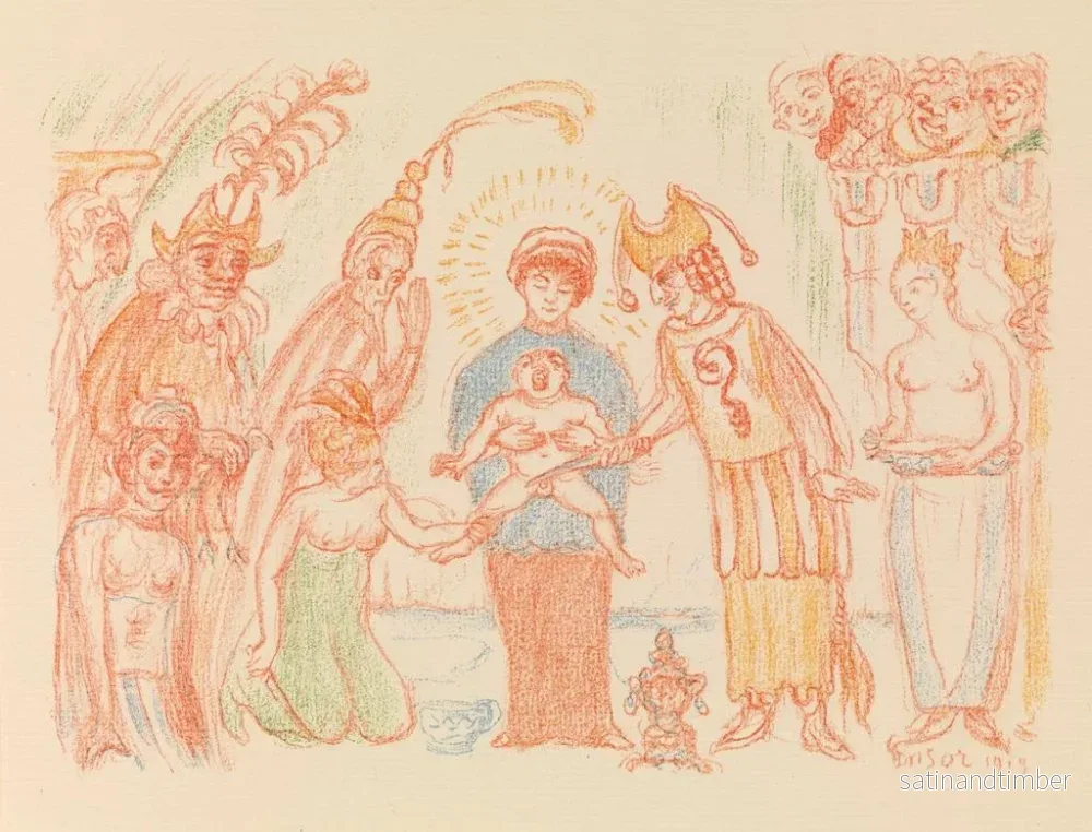 Reproduktion av målningen La Circoncision - James Ensor - Bild 2