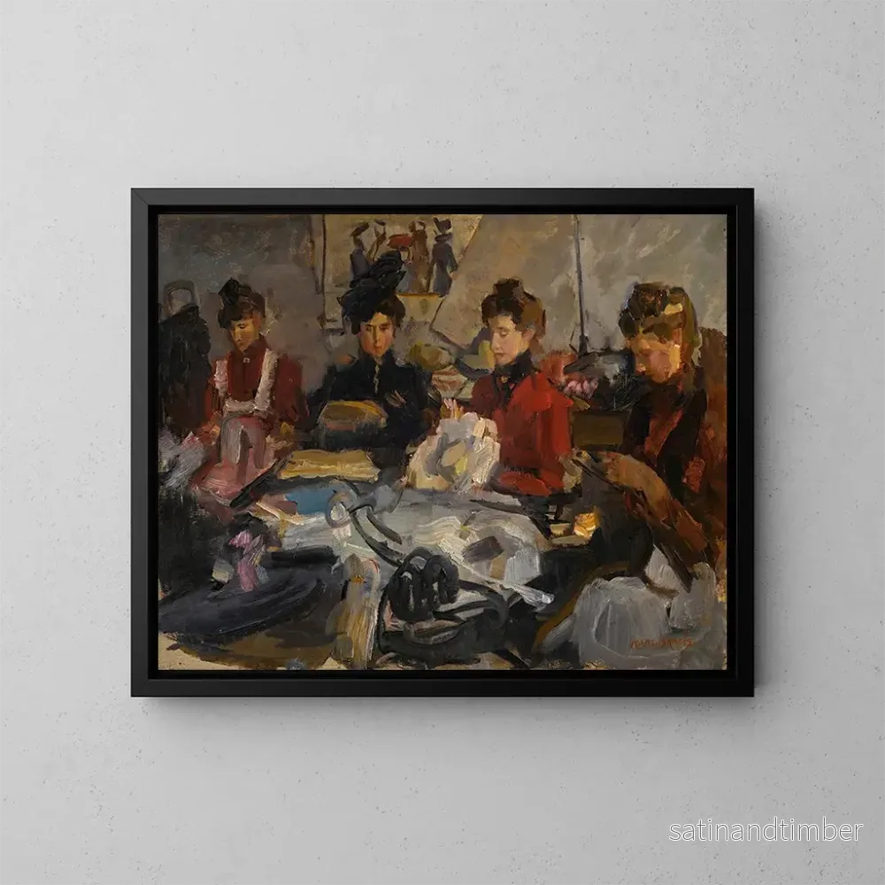 Reproduktion av målningen L'atelier des modistes - Isaac Israëls