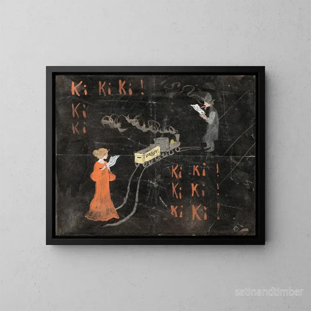 Reproduktion av målningen Ki Ki Ki - Ivar Arosenius