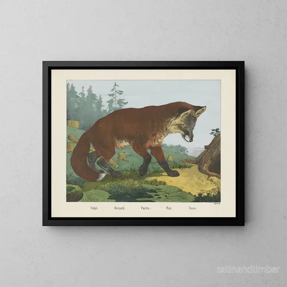 Reproduktion av målningen Renard - Joseph Scholz