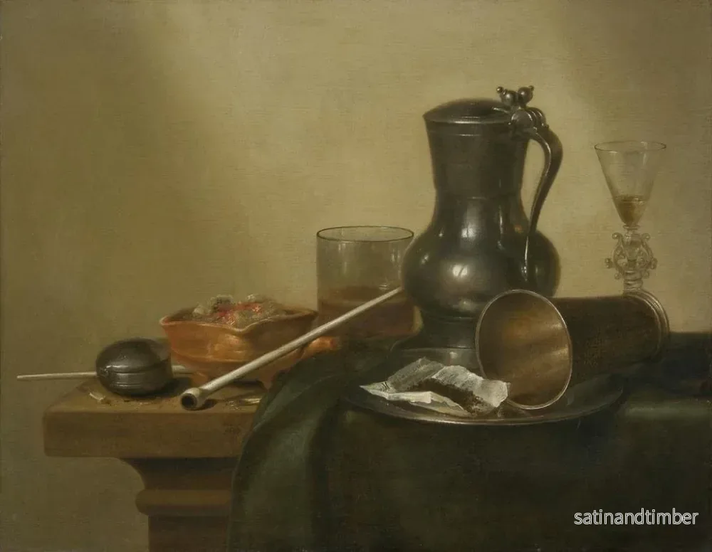 Reproduktion av målningen Naturtavla med tobak - Willem Claesz Heda - Bild 2