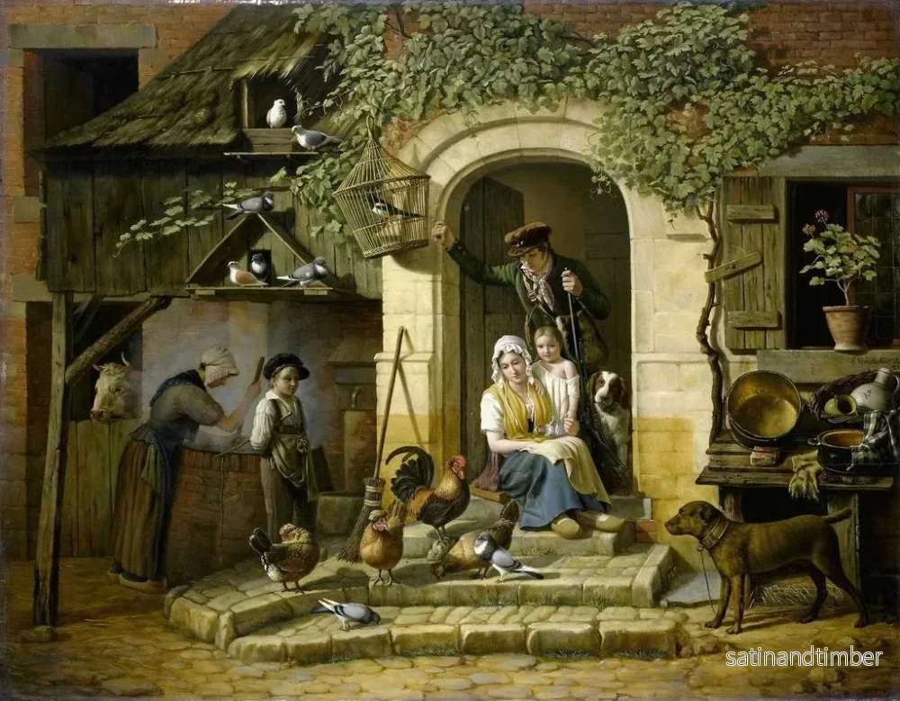 Reproduktion av målningen La maison d'un chasseur - Henri Voordecker - Bild 2