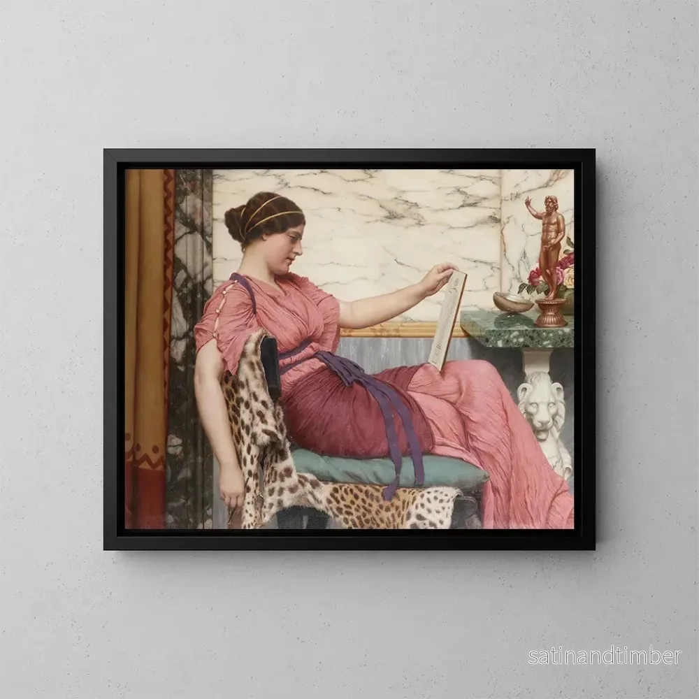 Reproduktion av målningen En amatör - John William Godward