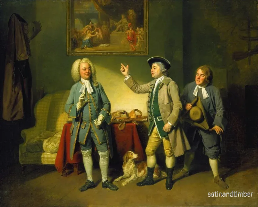 Reproduktion av målningen Scen av en kärlek i en by - Johan Joseph Zoffany - Bild 2