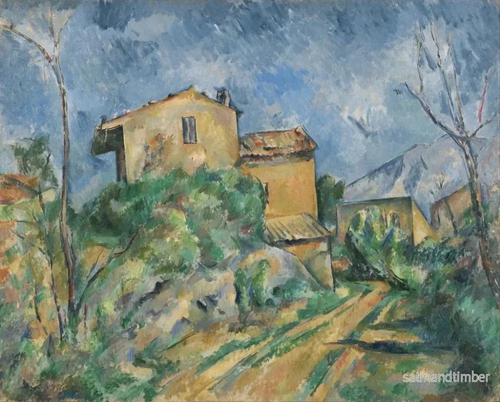 Reproduktion av målningen Maison Maria med utsikt över Château Noir - Paul Cézanne - Bild 2