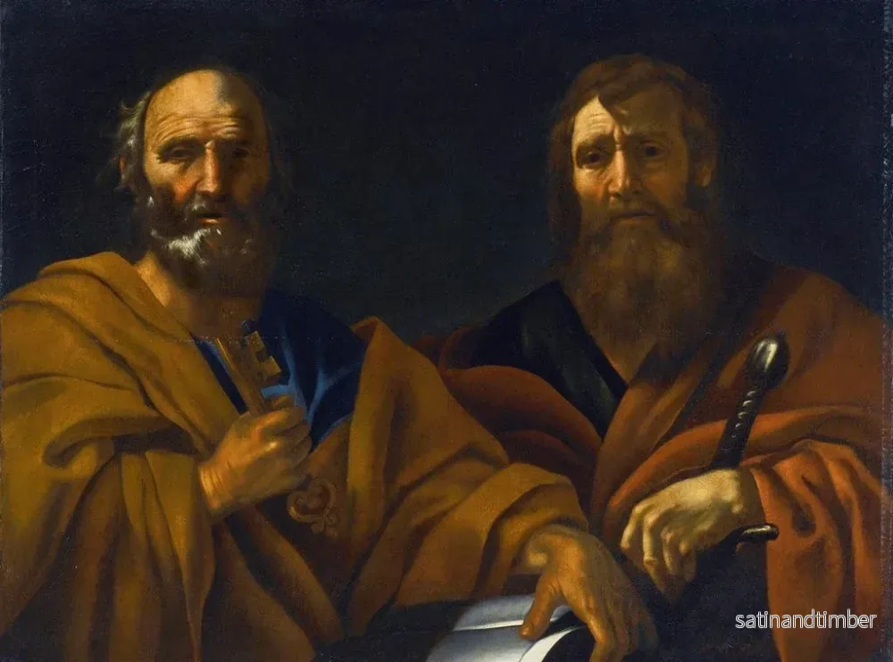 Reproduktion av målningen av helgon Pierre och Paul - Romersk skola - Bild 2