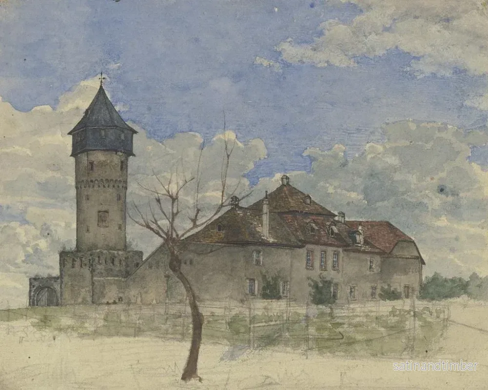 Reproduktion av målningen La tour de guet à Sachsenhausen - Heinrich Rumbler - Bild 2