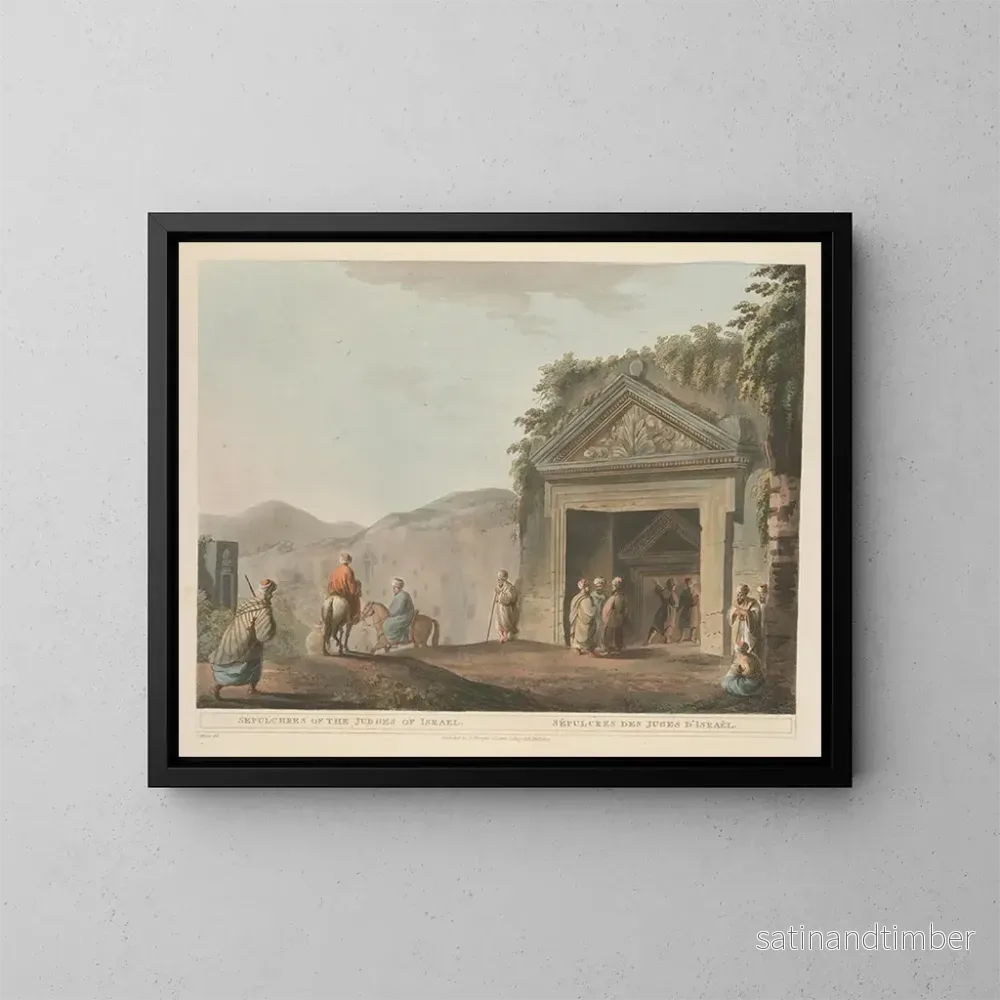 Reproduktion av målningen Sépulcres des juges d'Israël - Luigi Mayer