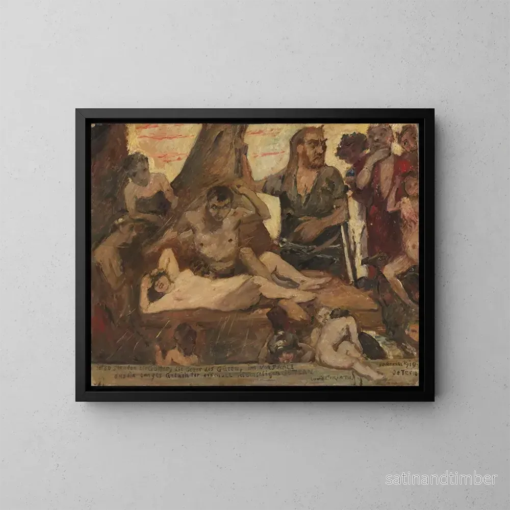 Reproduktion av målningen Le rire homérique - Lovis Corinth