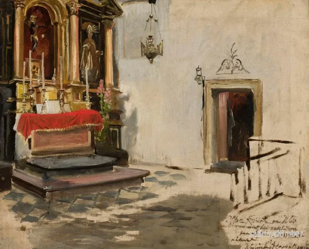Reproduktion av målningen Altaret i Wola-kyrkan - Wojciech Kossak - Bild 2