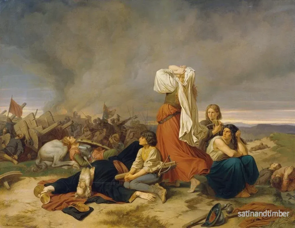 Reproduktion av målningen La bataille de Lipan 1434 - Christoph Christian Ruben - Bild 2