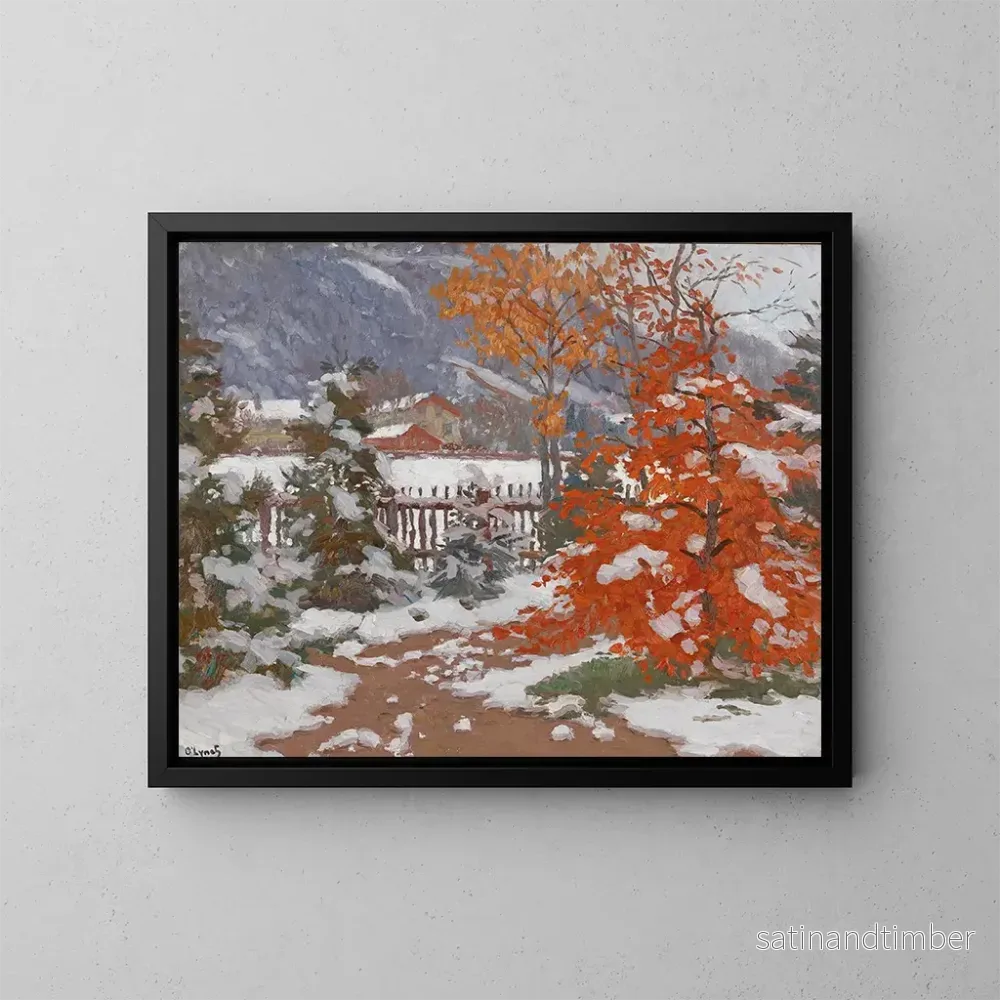 Reproduktion av målningen Vue depuis l'atelier - Carl O'Lynch de Town