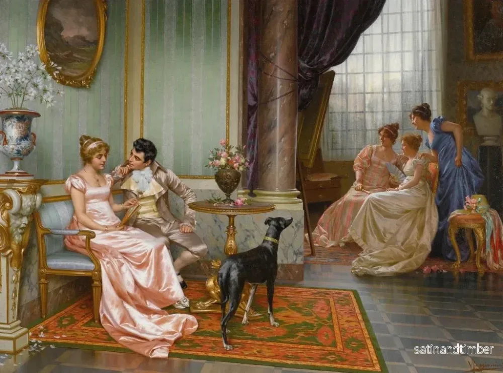 Reproduktion av målningen Avundsjuka - Vittorio Reggianini - Bild 2