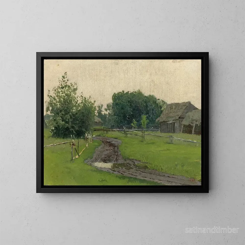 Reproduktion av målningen Väg till byn - Isaac Levitan