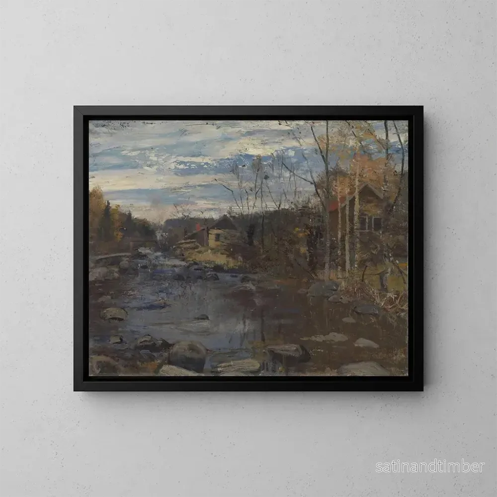 Reproduktion av målningen av Sandvikselven - Frederik Collett