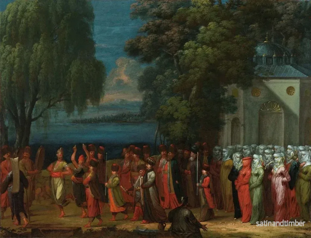 Reproduktion av målningen Armeniskt bröllop - Jean-Baptiste Vanmour - Bild 2