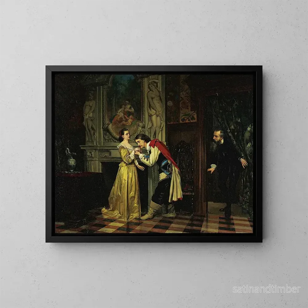 Reproduktion av målningen La Courtoisie - Frans Moormans