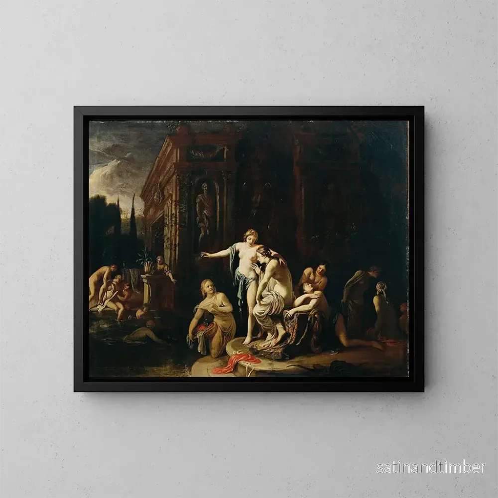 Reproduktion av målningen Diane och Callisto i badet - Johann von Spillenberger