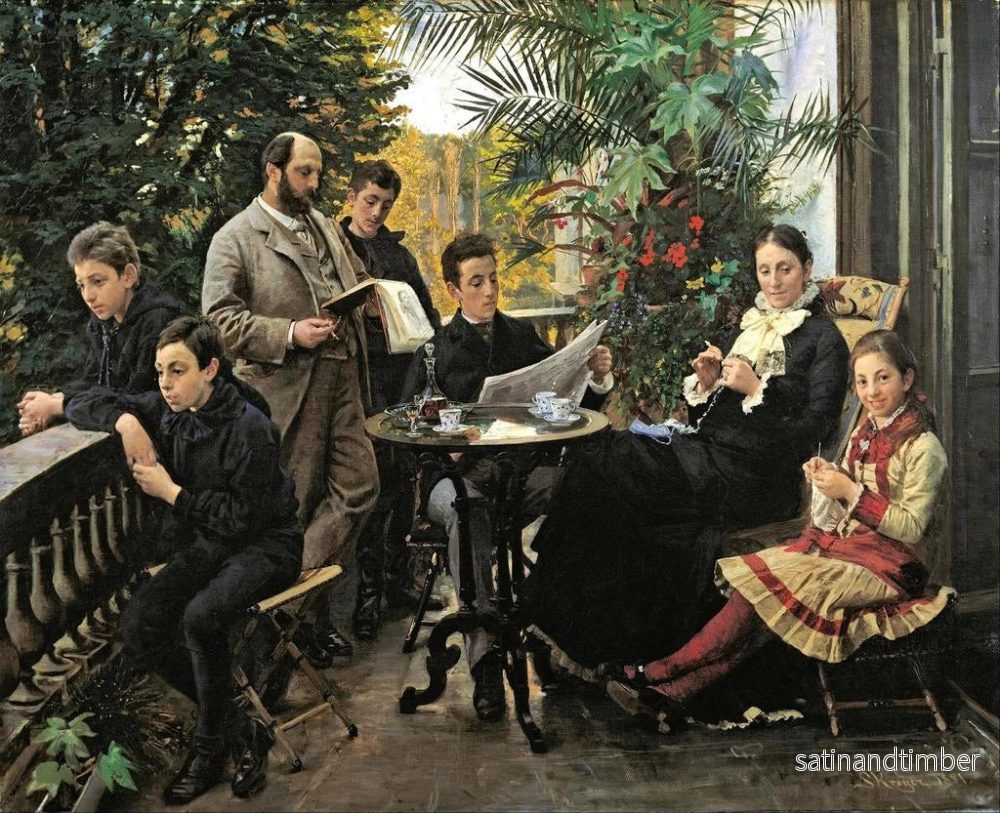 Reproduktion av målningen Portrait de la famille Hirschsprung - Peder Severin Krøyer - Bild 2