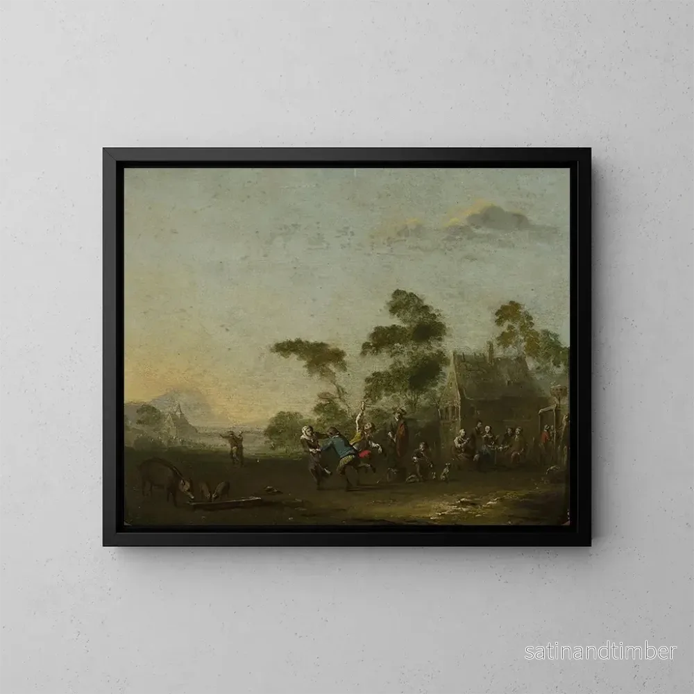 Reproduktion av målningen Fête champêtre - Norbert Joseph Carl Grund