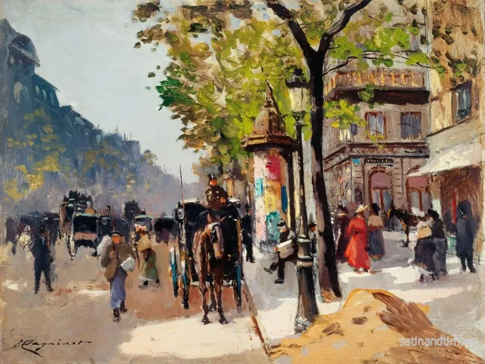 Reproduktion av målningen Le Boulevard des Italiens - Émile Cagniart - Bild 2