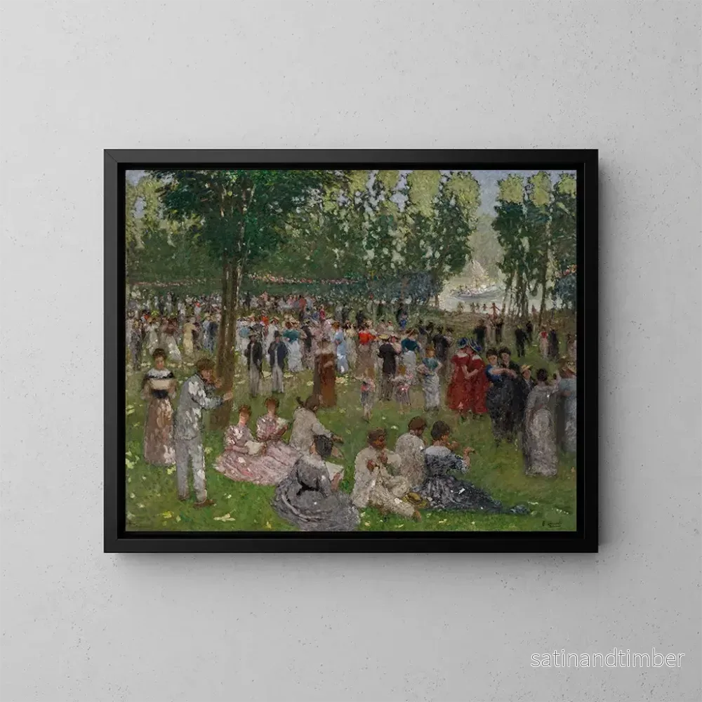 Reproduktion av målningen i parken - Ernest Quost
