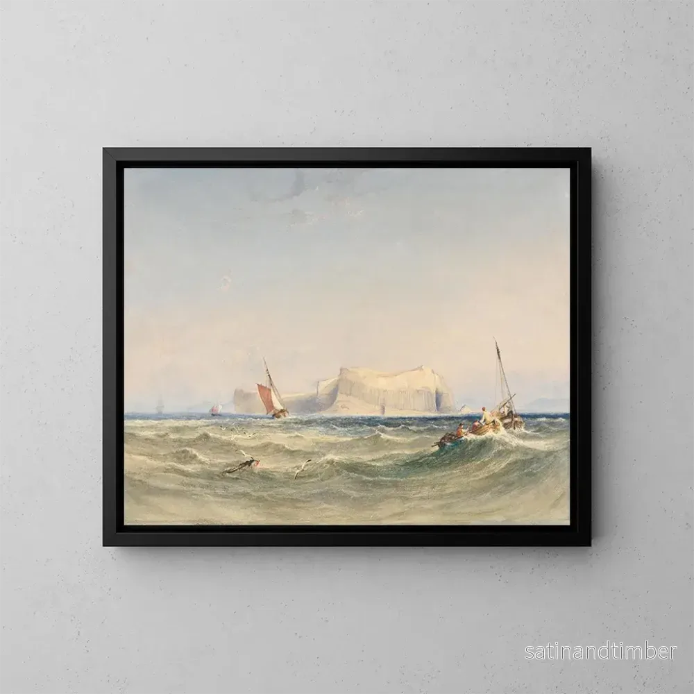 Reproduktion av målningen Embarquement pour Staffa - Copley Fielding