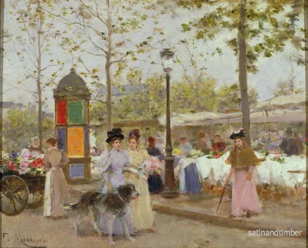 Reproduktion av målningen Le Printemps - Francesc Miralles i Galaup - Bild 2