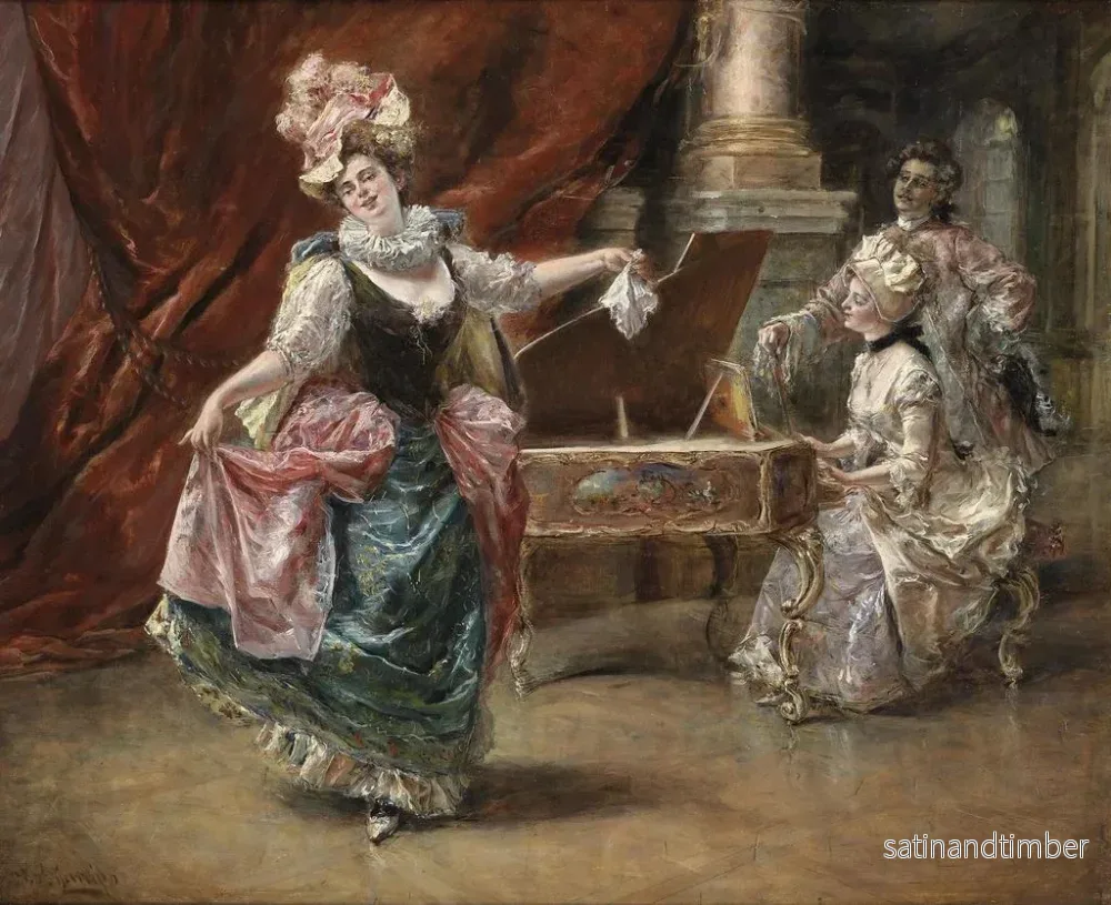 Reproduktion av målningen La représentation de danse - Eduardo León Garrido - Bild 2