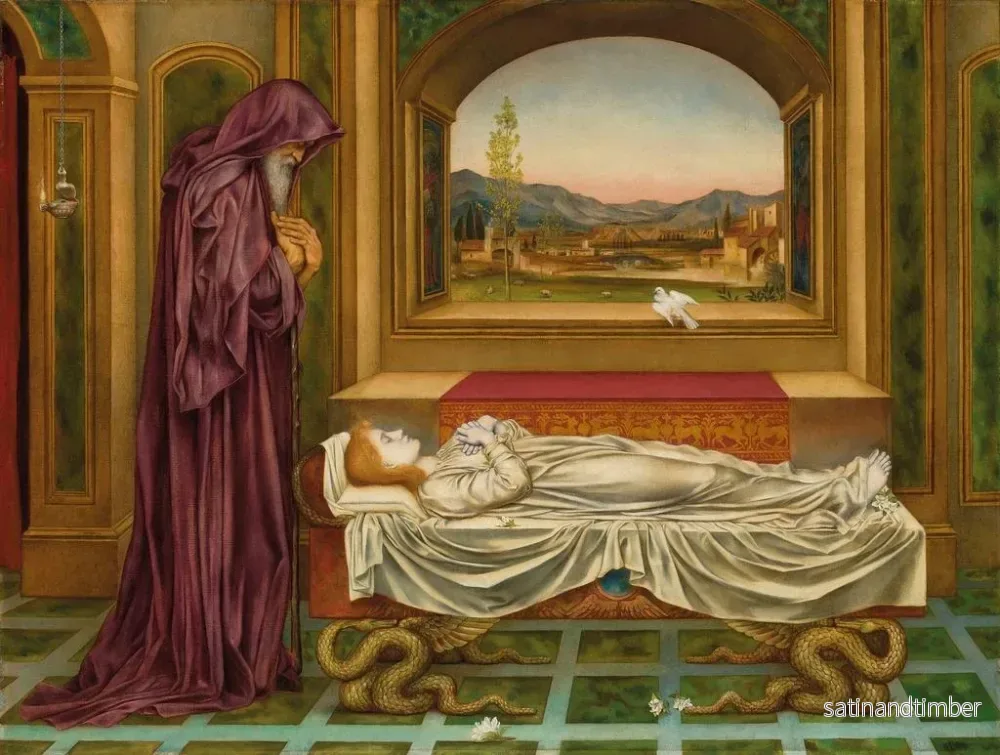 Reproduktion av målningen Le Juif errant que les dieux aiment meurt jeune - Evelyn De Morgan - Bild 2