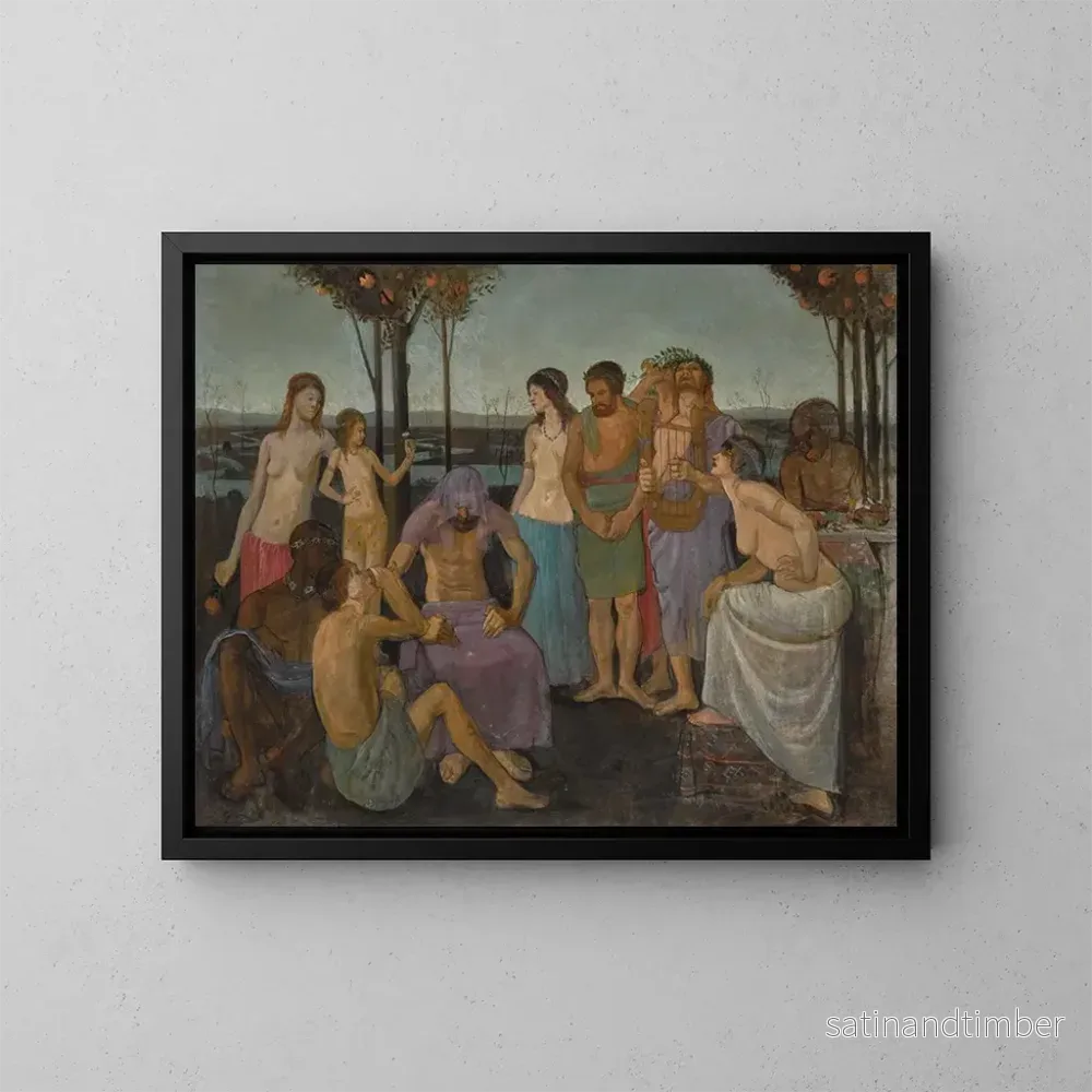 Reproduktion av målningen Allégorie - Mark Gertler