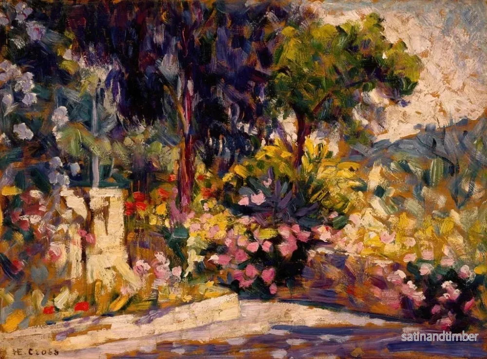 Reproduktion av målningen La terrasse fleurie - Henri-Edmond Cross - Bild 2