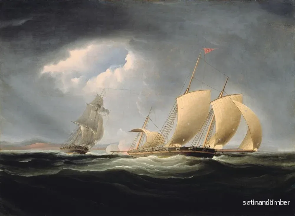 Reproduktion av målningen av Tripolis erövring av Enterprise - Thomas Birch - Bild 2