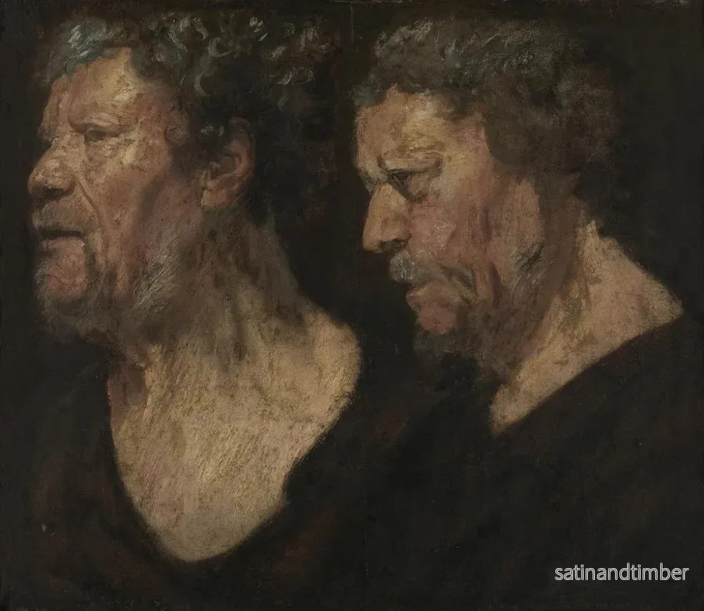Reproduktion av målningen Studier av Abrahams Grapheus huvud - Jacob Jordaens - Bild 2