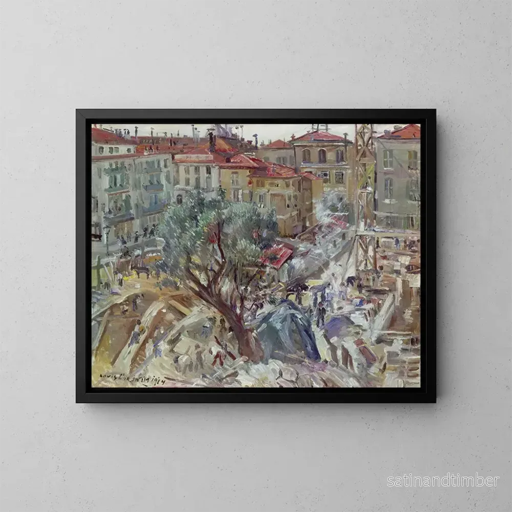 Reproduktion av målningen Ny byggnad i Monte-Carlo - Lovis Corinth