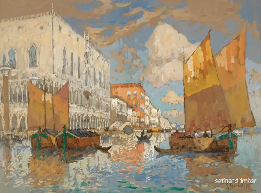 Reproduktion av målningen Le Palais des Doges à Venise - Konstantin Ivanovich Gorbatov - Bild 2