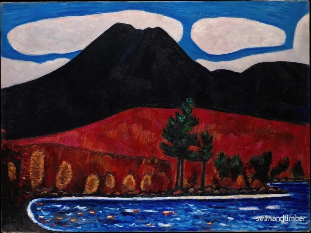 Reproduktion av målningen Mont Katahdin, Maine, höst - Marsden Hartley - Bild 2