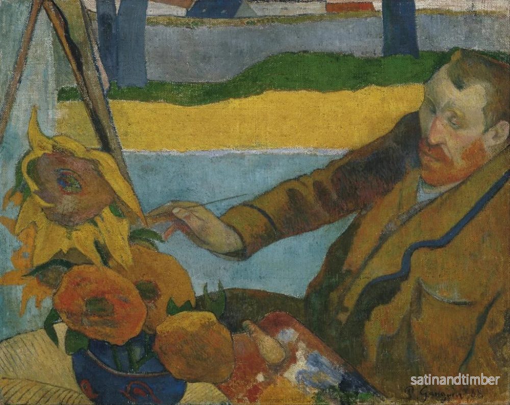 Reproduktion av målningen Solrosor - Paul Gauguin - Bild 2