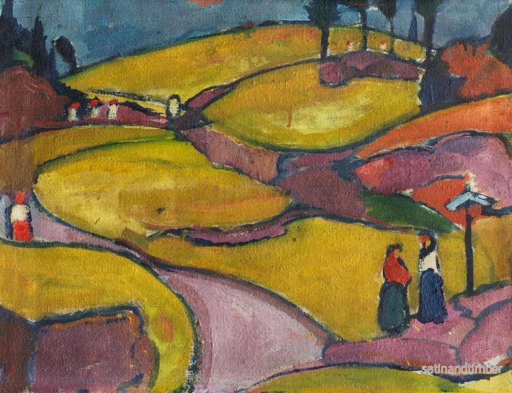 Reproduktion av målningen Landskapsrytmik Eifel - Hermann Stenner - Bild 2