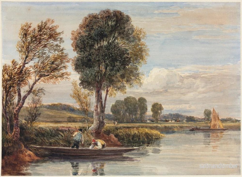 Reproduktion av målningen På Themsen - David Cox - Bild 2