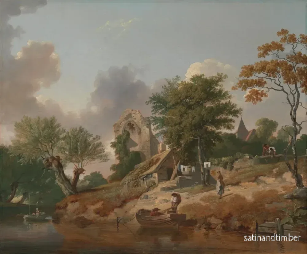 Reproduktion av målningen Vue sur le Medway - Francis Wheatley - Bild 2
