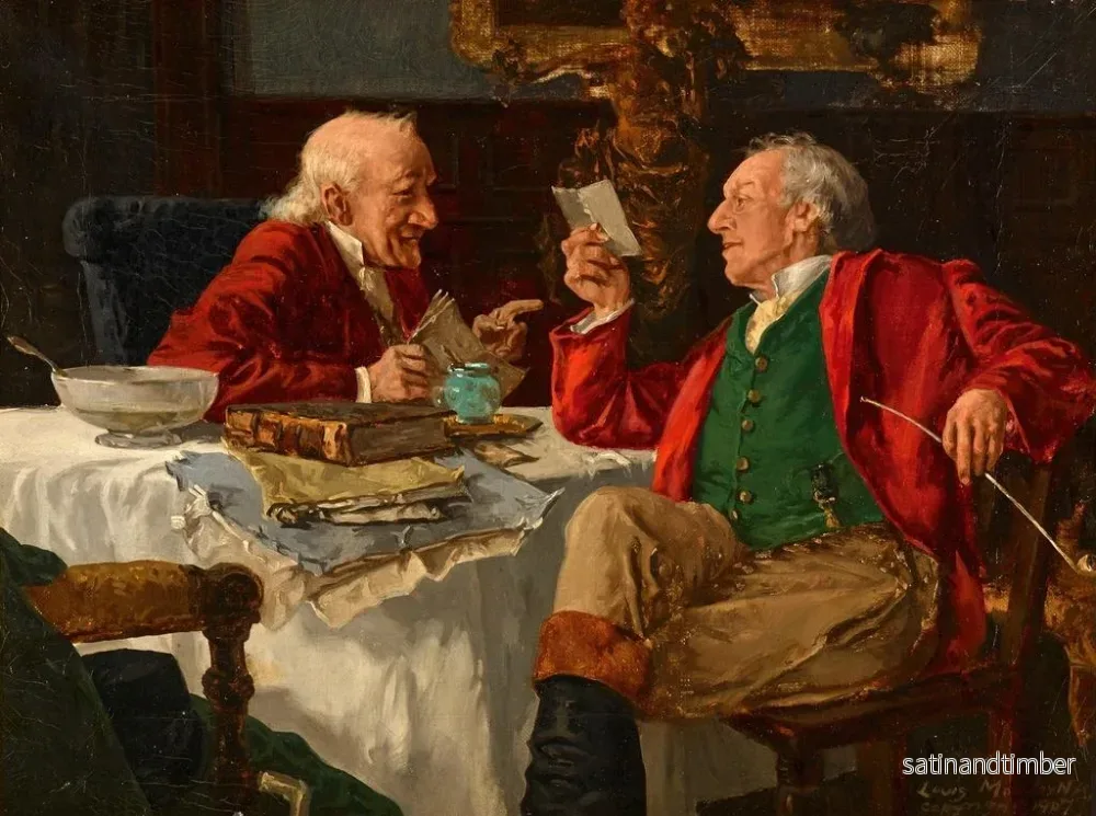Reproduktion av målningen La Conversation - Louis Charles Moeller - Bild 2