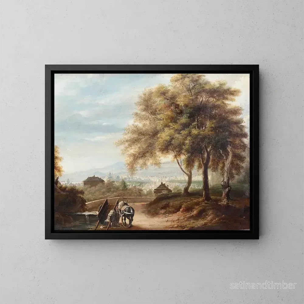 Reproduktion av målningen Vue de Gênes depuis la colline d’Albaro – Michele Cesare Danielli Reproduktion av målningen Vue de Gênes depuis la colline d’Albaro – Michele Cesare Danielli